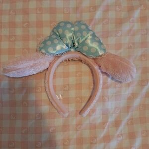 My Melody Puroland Blue and White Polkadot Bow Headband